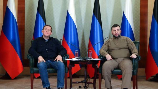 Пресс-конференция главы ДНР Д. Пушилина