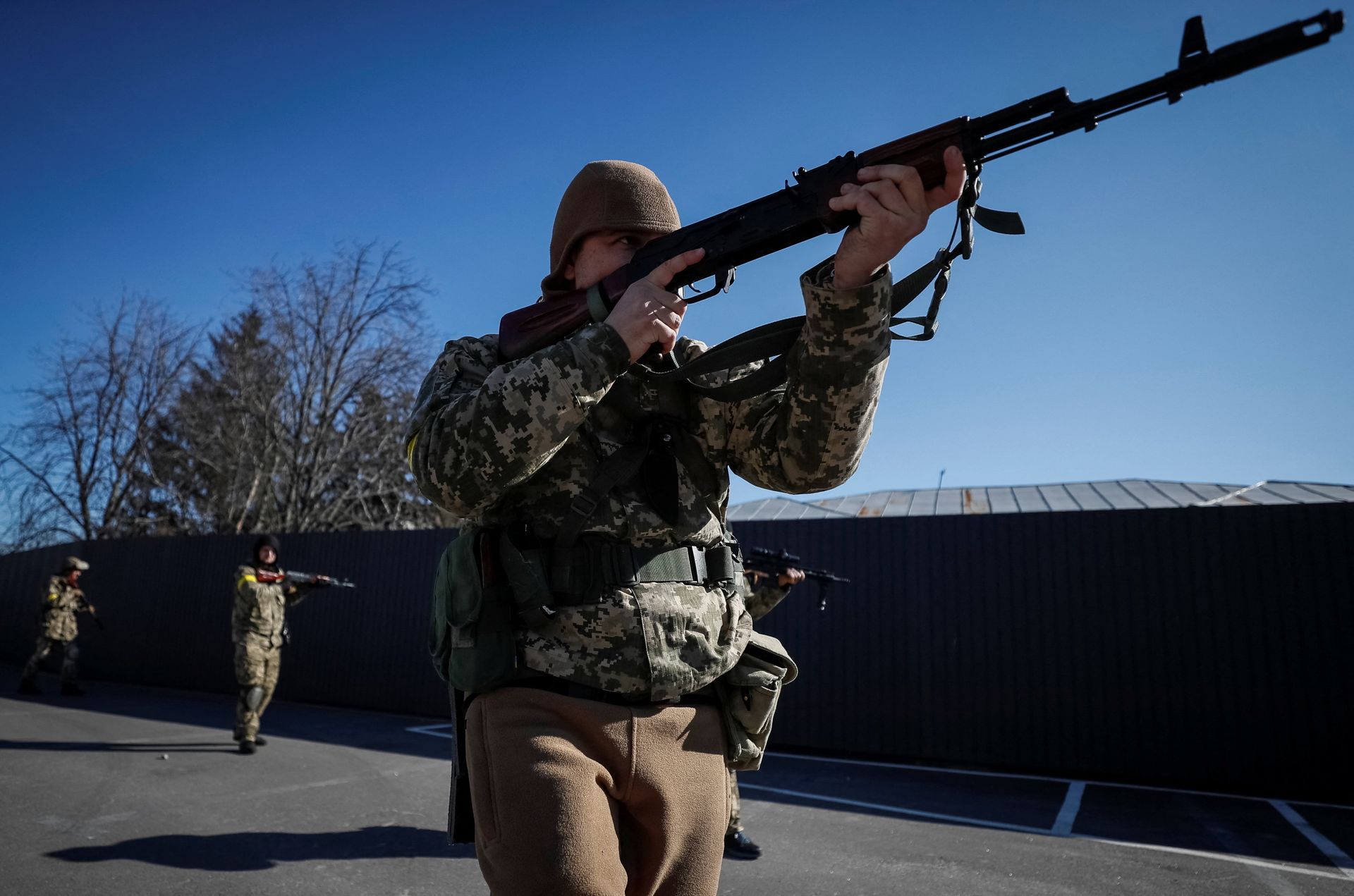 Украина территориальные силы обороны Киев бойцы ВСУ солдаты - РИА Новости, 1920, 26.03.2022
