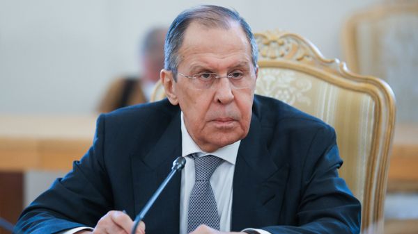 Встреча глав МИД РФ И Сирии С. Лаврова и Ф. Микдада