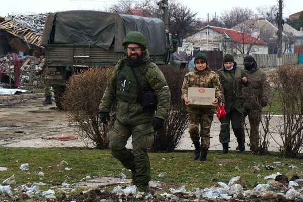 Освобожденный Народной милицией ДНР поселок Сартана Освобожденный Народной милицией ДНР поселок Сартана