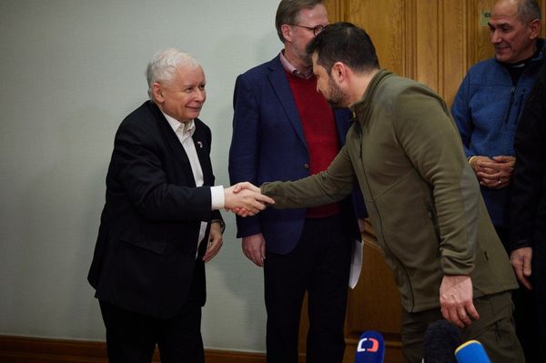 Ярослав Качиньский Владимир Зеленский
