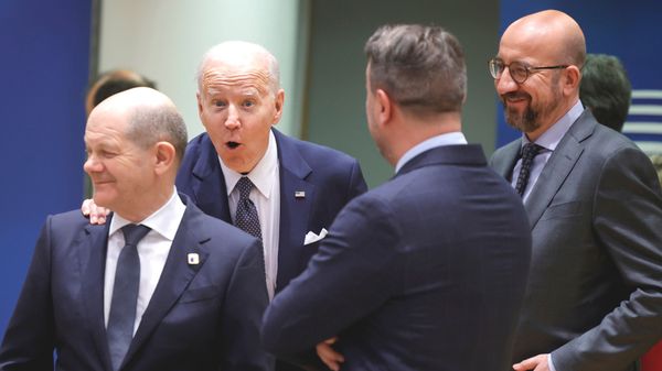 Президент США Джо Байден канцлер Германии Олаф Шольц Шарль Мишель