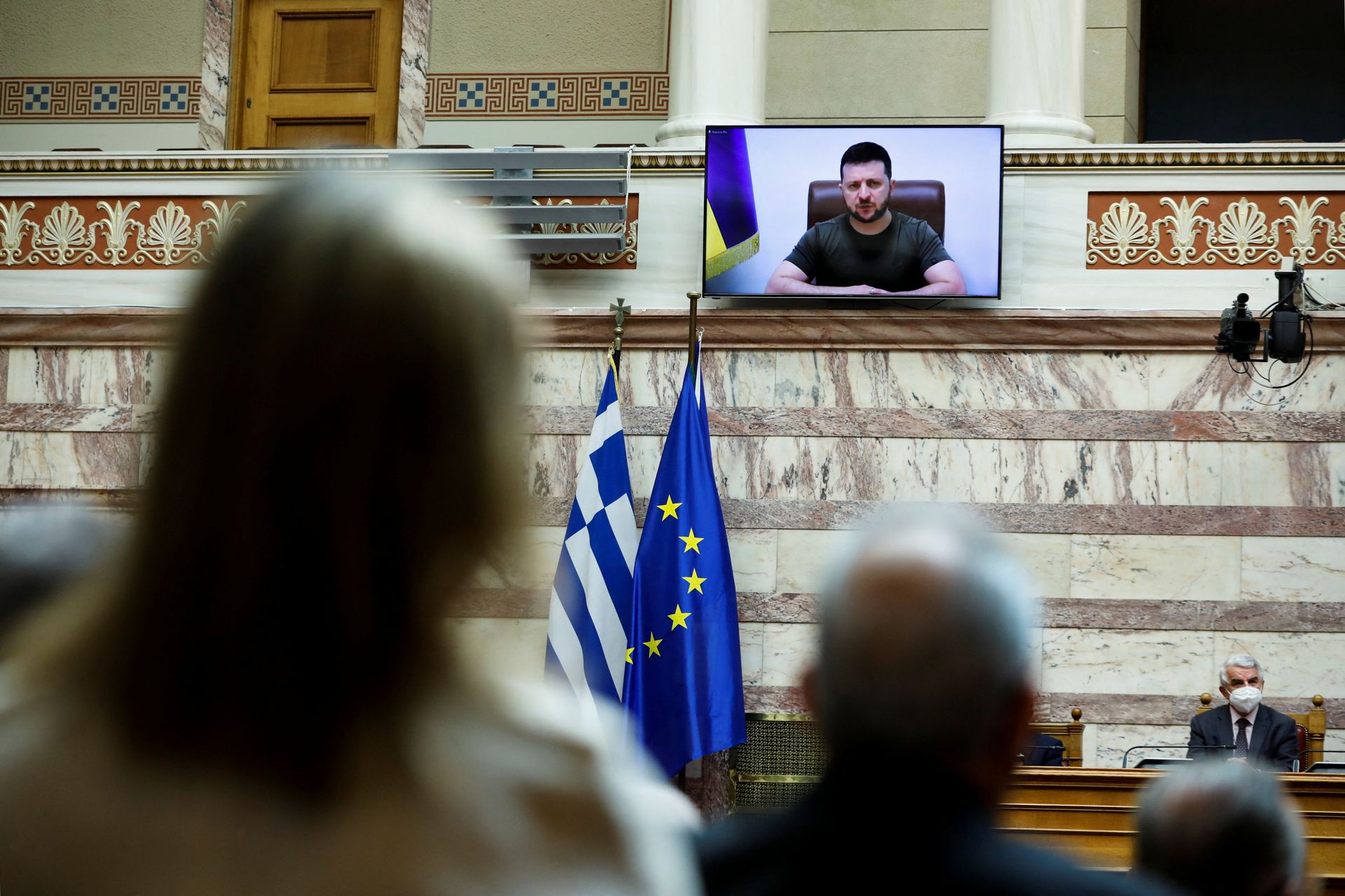 выступление Зеленского в парламенте Греции - РИА Новости, 1920, 07.04.2022