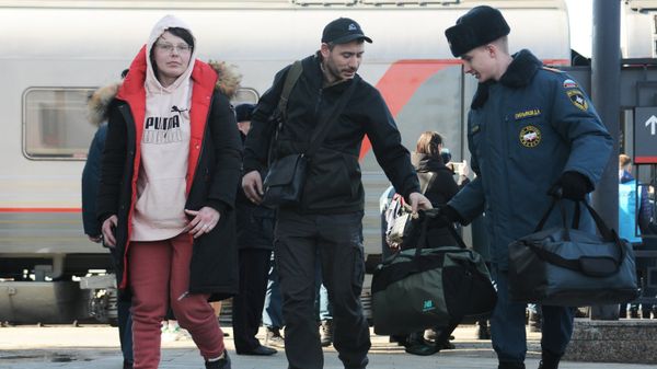 Прибытие украинских беженцев в Тамбов