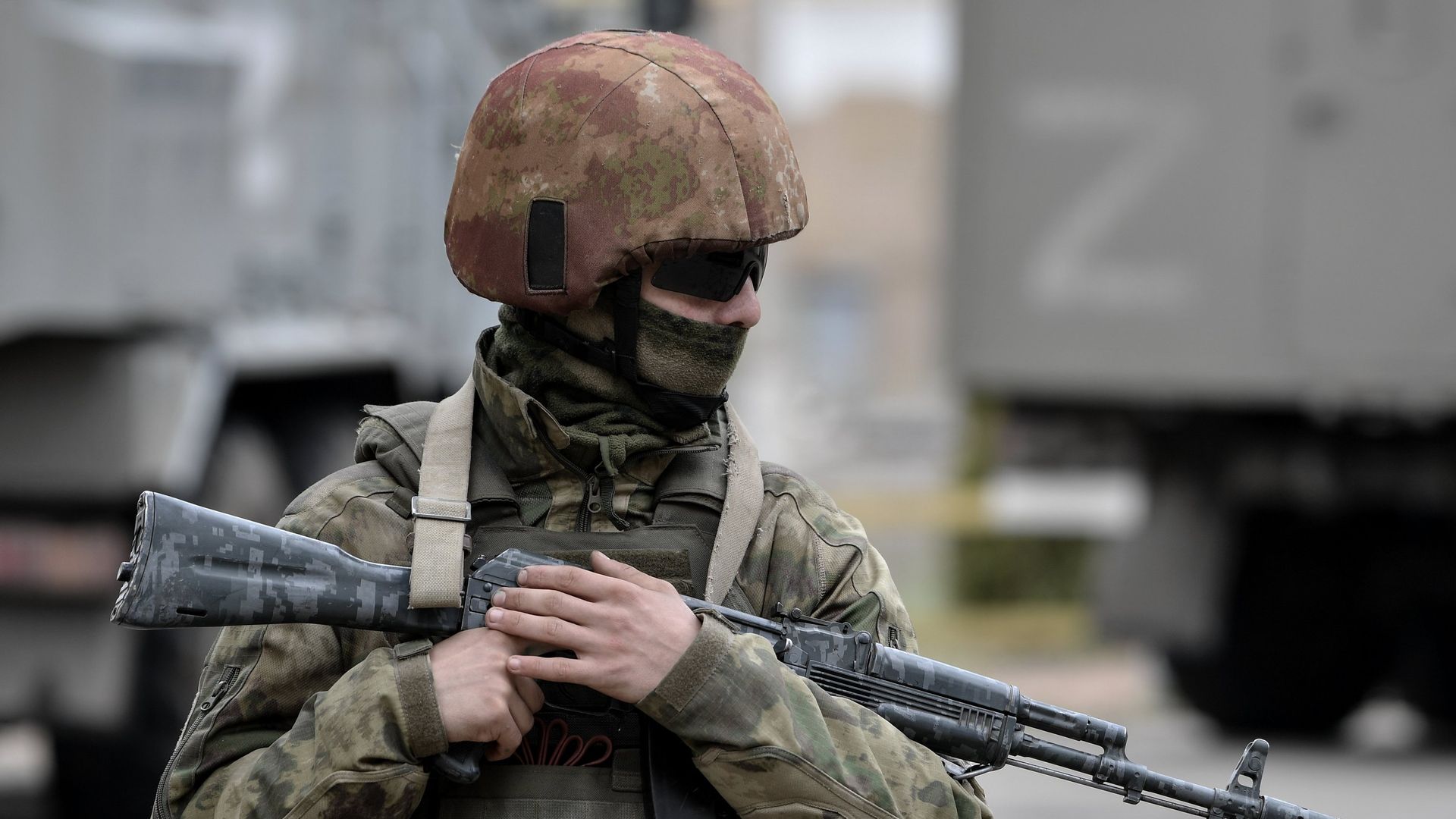 Военнослужащие Росгвардии в Херсонской области Военнослужащие Росгвардии в Херсонской области - РИА Новости, 1920, 14.05.2022