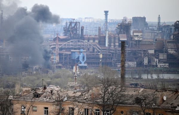Металлургический комбинат Азовсталь в Мариуполе