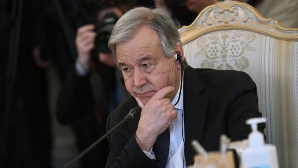 Встреча главы МИД РФ С. Лаврова с генсеком ООН А. Гутеррешем