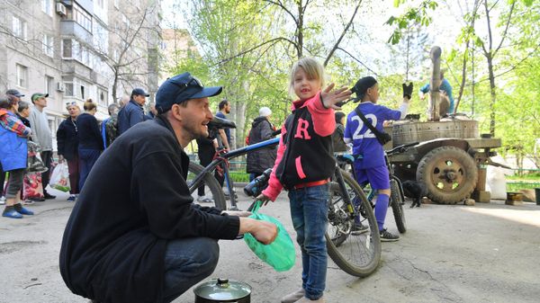 Мирная жизнь в Левобережном районе Мариуполя