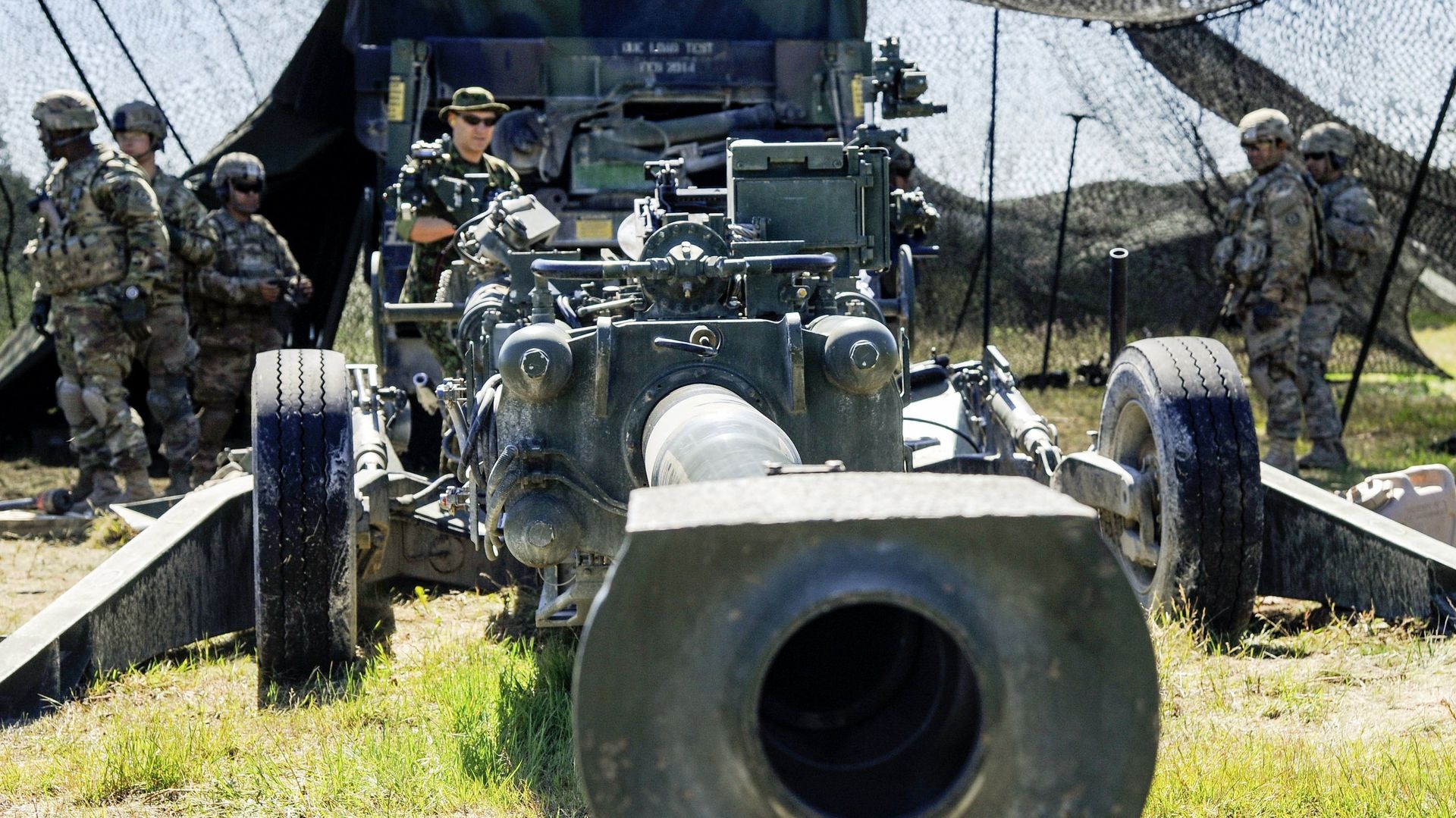 Учения НАТО Saber Strike 2016 в Эстонии, гаубица M777 Учения НАТО Saber Strike 2016 в Эстонии, гаубица M777 - РИА Новости, 1920, 19.07.2022