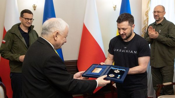 Ярослав Качиньский Матеуш Моравецкий Владимир Зеленский Польша Украина