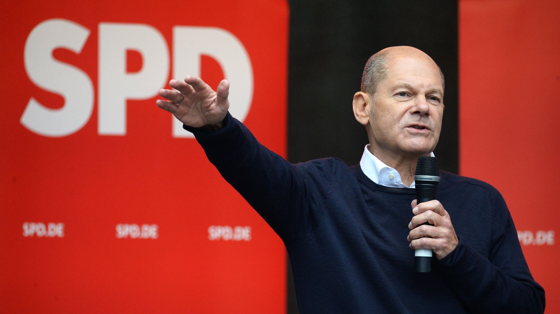 Предвыборные митинги кандидата в канцлеры ФРГ от партии SPD О. Шольца - РИА Новости, 1920, 25.01.2023