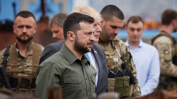 Борис Джонсон Зеленский Киев