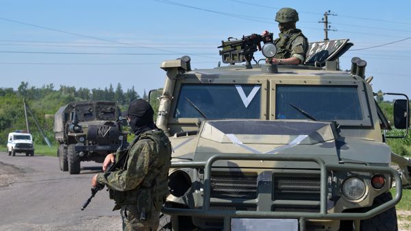 Блокпост ВС РФ в Харьковской области