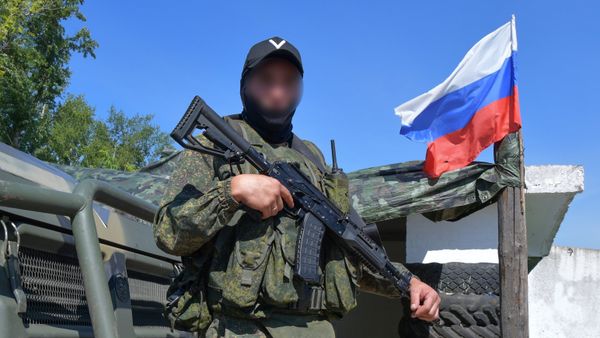 Блокпост ВС РФ в Харьковской области